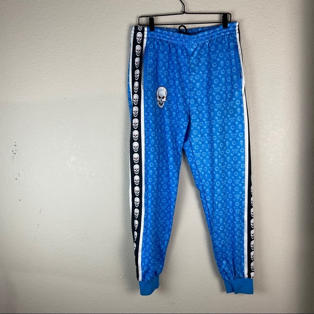 Vintage Steve Austin Chalk Line WWE Sweatpants  XL